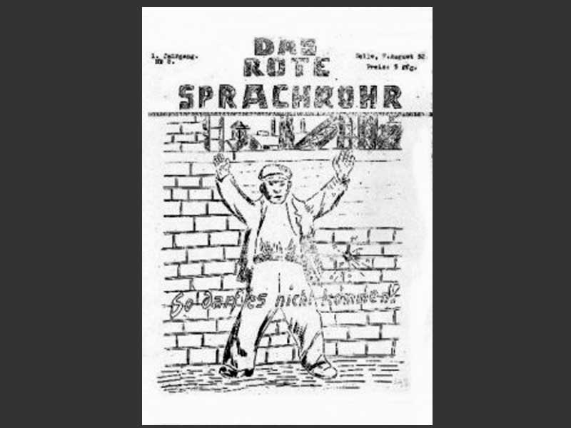 "Das Rote Sprachrohr", Ausgabe vom 7.8.1932, Text: "So darf es nicht enden" <span>StA Celle</span>