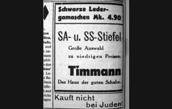 Werbeanzeige aus "Celler Beobachter" (erschienen am 03.11.1933))