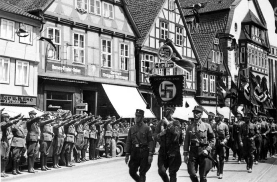 SA-Aufmarsch auf dem Großen Plan
